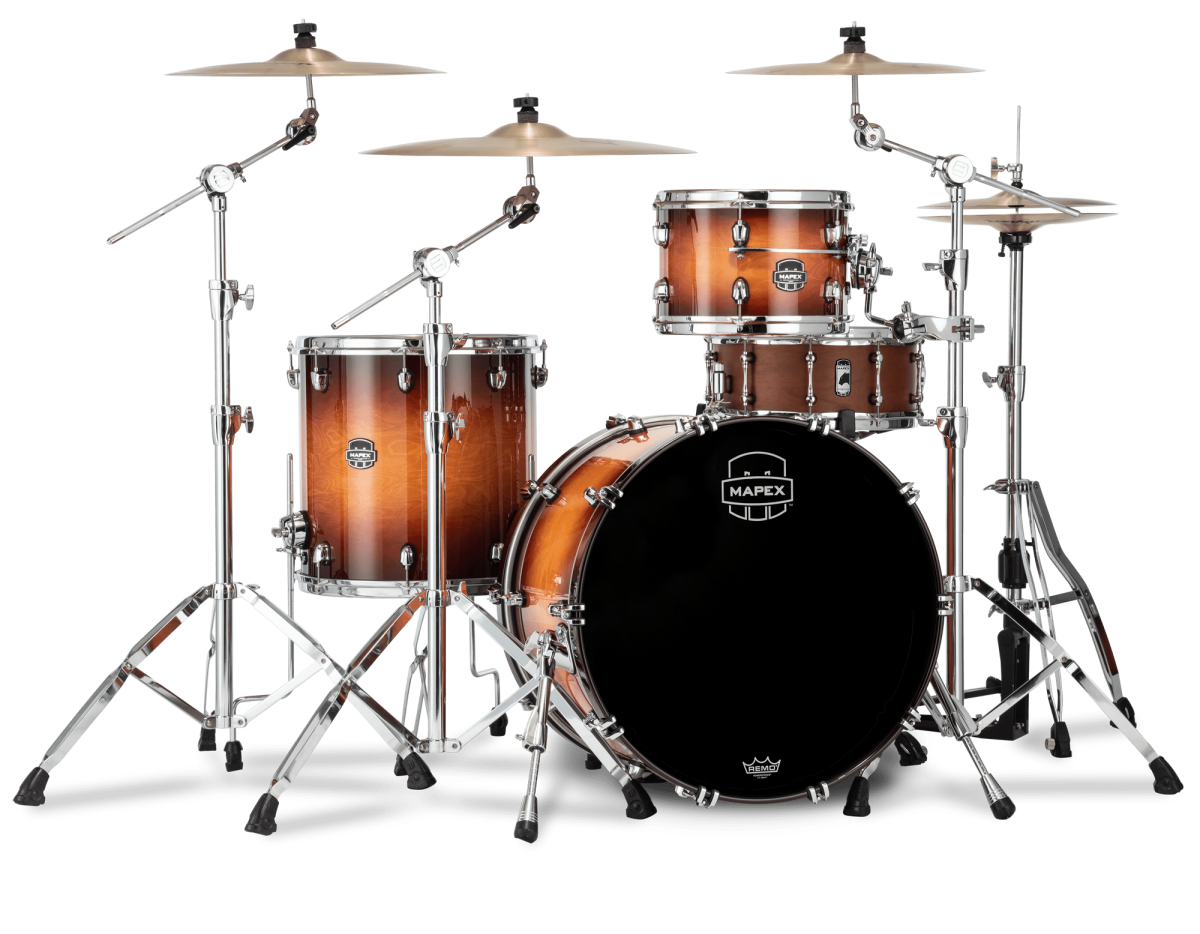 Mapex Saturn Evolution Exotic Hybrid Rock Shellset Exotic Sunburst 0